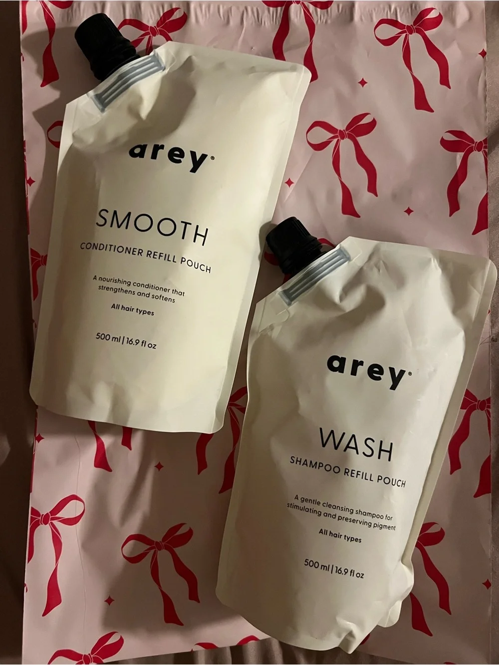 Smooth Conditioner & Wash Shampoo Refill Pouch - White
